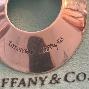 RARE, LIKE NEW  Stunning Tiffany & Co. Sterling Silver Frank Gehry Oval Necklace
